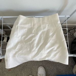Zara white mini skirt